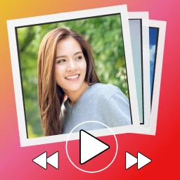 Slideshow with photo and video simgesi